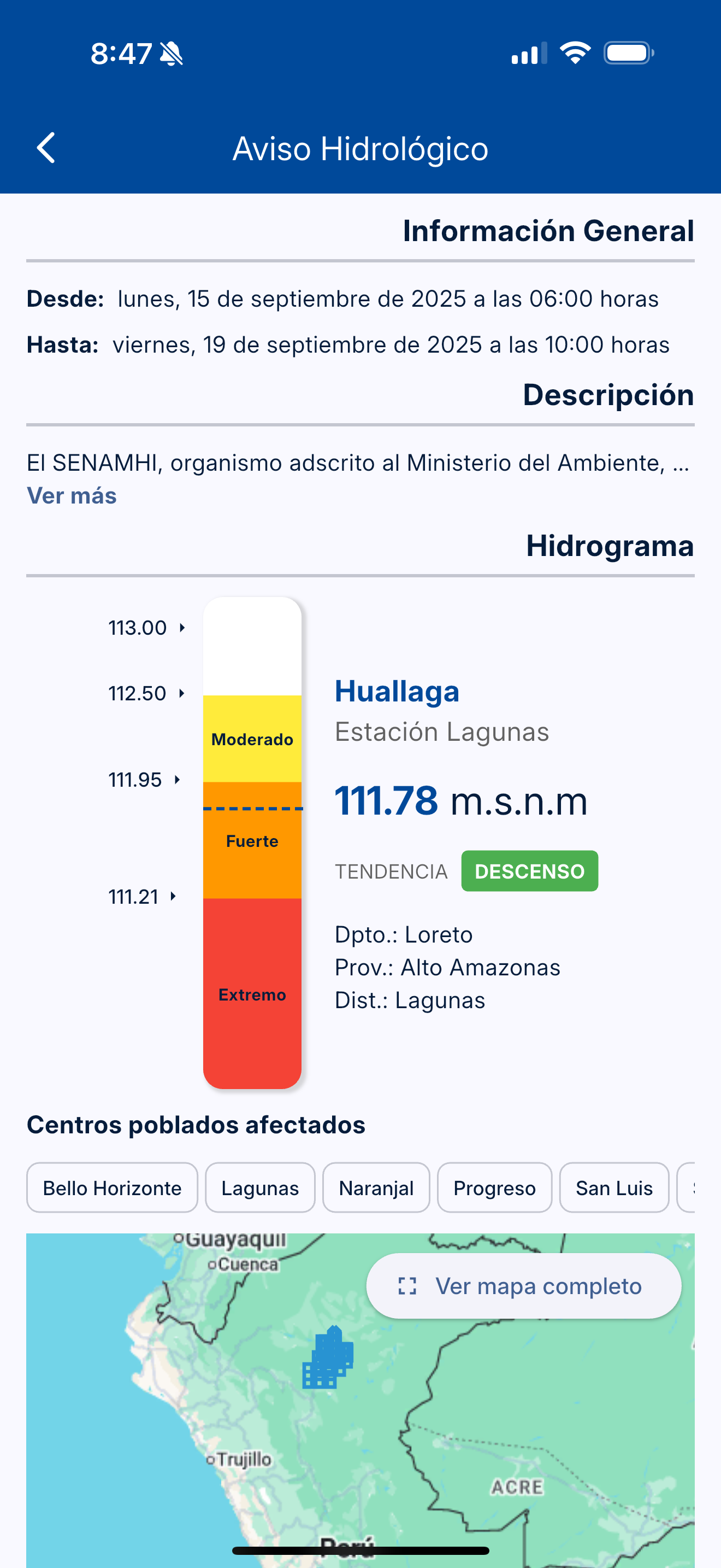 SENAMHI PERU Móvil