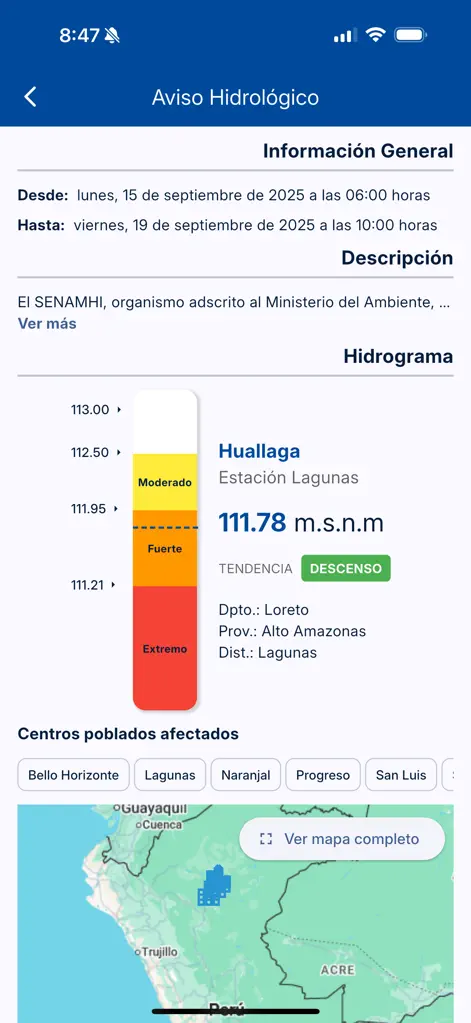 SENAMHI PERU Móvil - Weather App | MWM