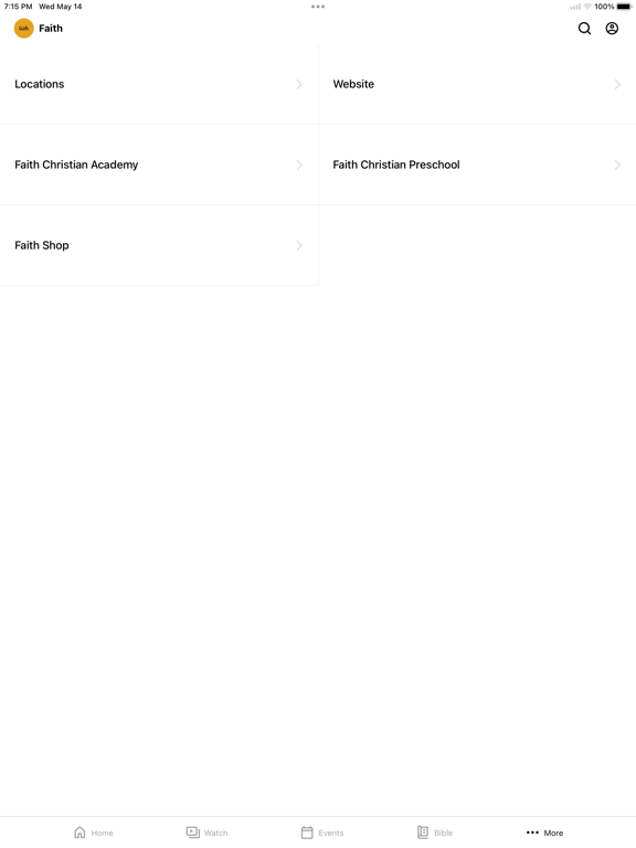 Faith Assembly iPad screenshot 4 - Lifestyle app