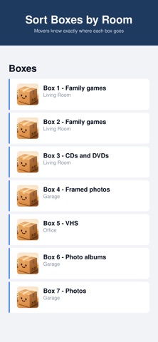 Move-N: Moving Box Organizer app screenshot 3
