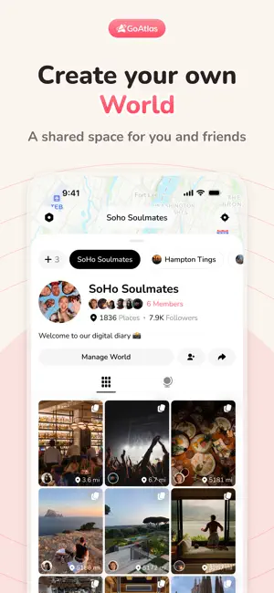 GoAtlas - Social Map screenshot 2