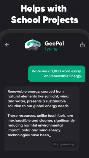 AI Chatbot & Assistant GeePal screenshot 3