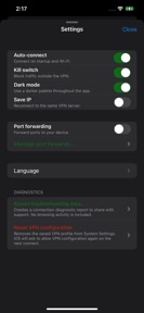 BTGuard VPN screenshot