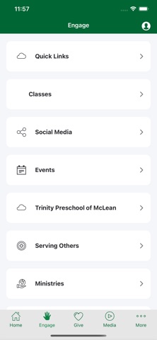 Trinity UMC, McLean VA app screenshot 2