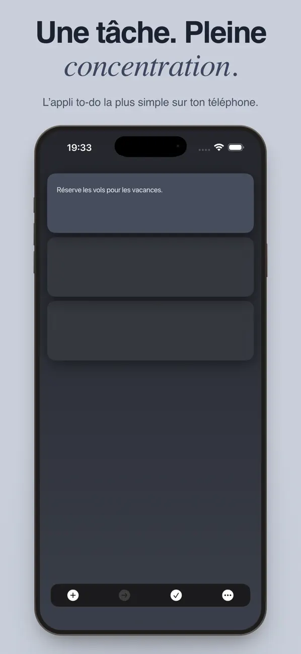 Screenshot #1 pour ToDoQ - Un Todo à la fois