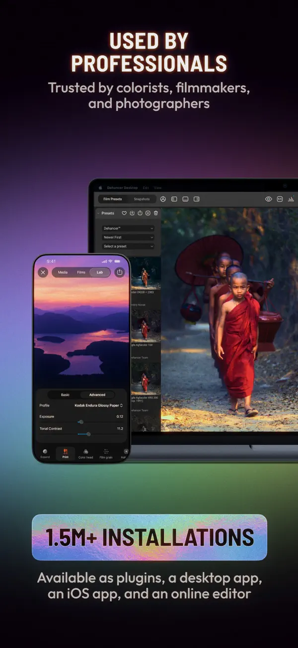 Dehancer Film Emulation iPhone App Screenshot 6 – Foto & Video