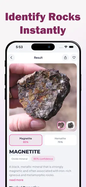 Rock Identifier - Crystal Scan screenshot 1