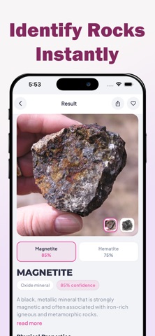 Rock Identifier - Crystal Scan iPhone screenshot