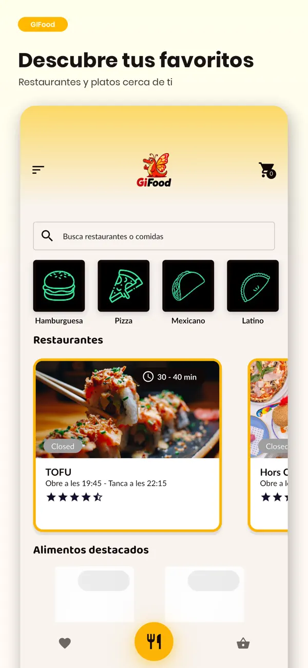 Screenshot #1 pour GiFOOD Delivery