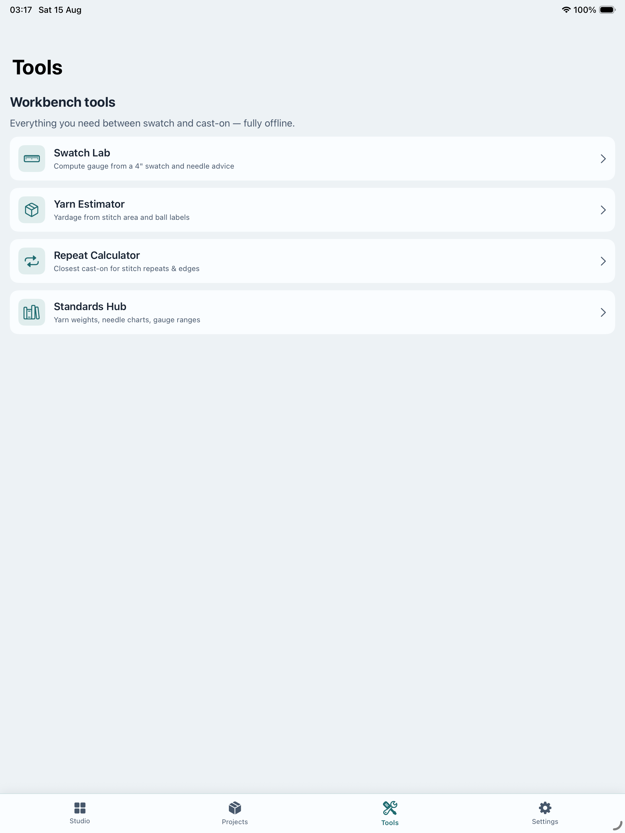 GaugeMath Knit Studio screenshot 13