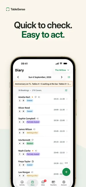 TableSense screenshot 2