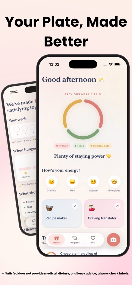 satisfed: Snap & Track Meals screenshot 7