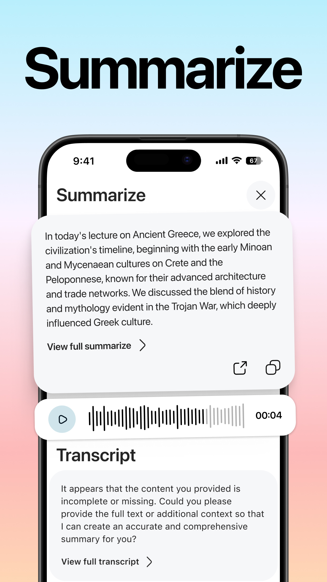 Discurso para texto note taker
