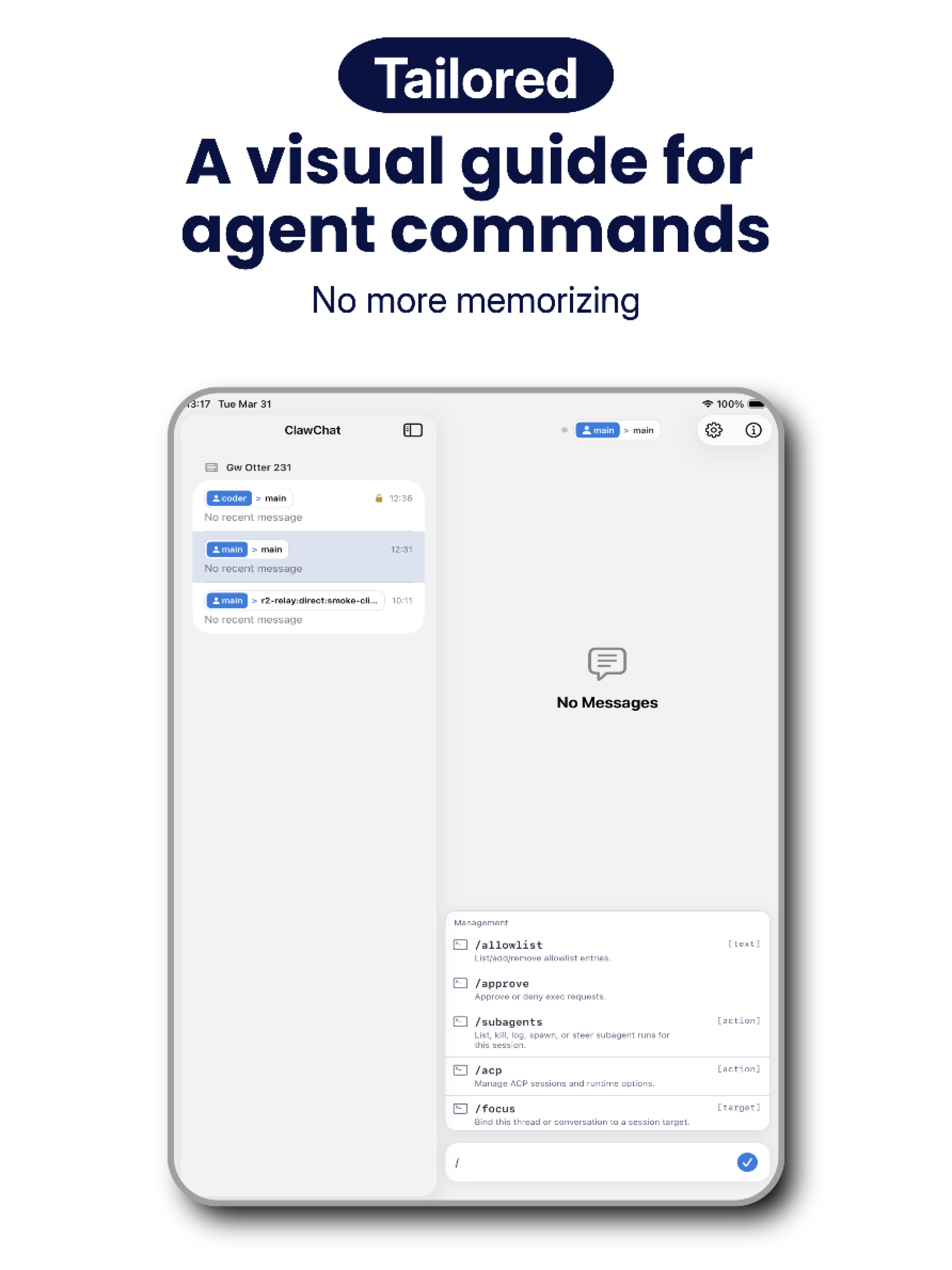 ClawChat: Chat with Your Agent