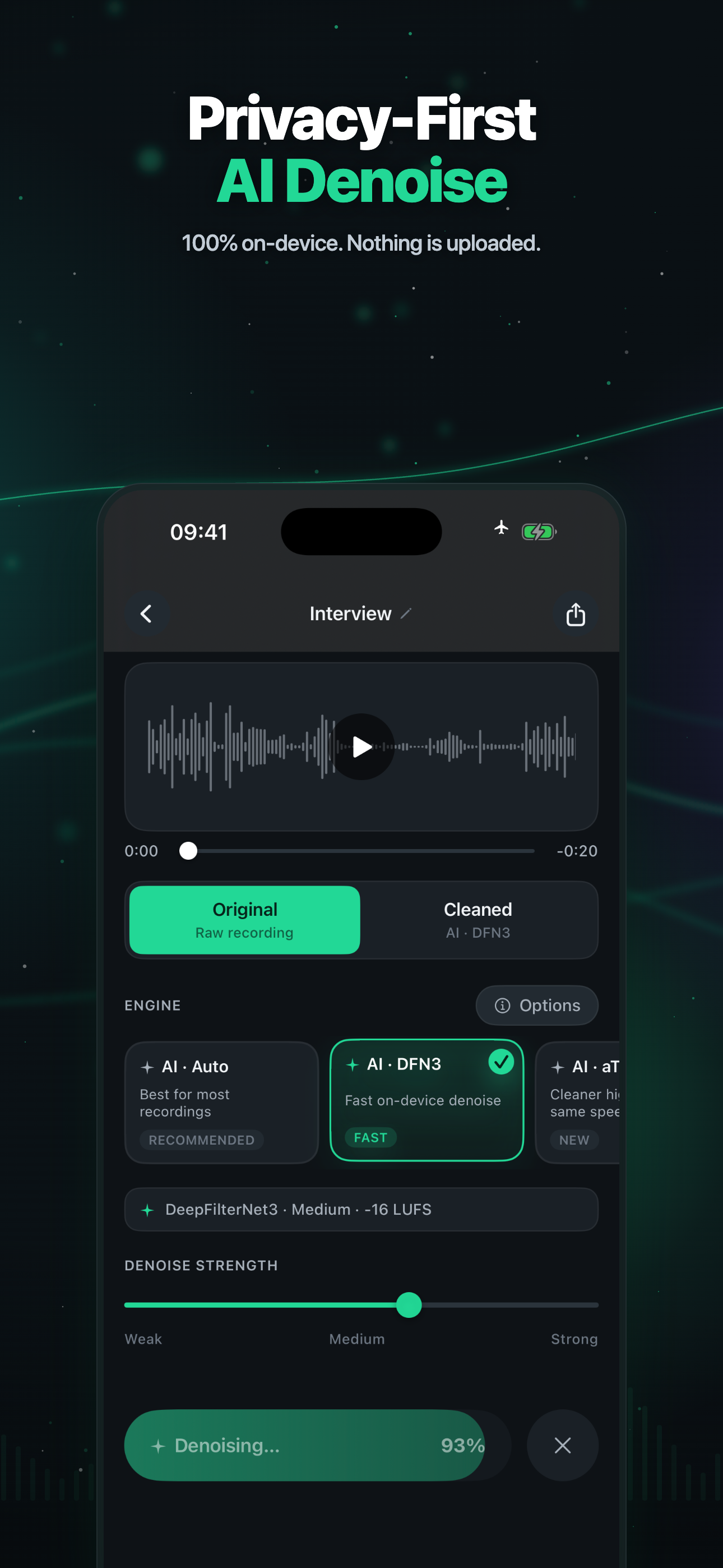 Denoise: AI Voice Cleanup
