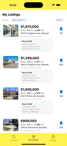 ListingVibes: Deal Calculators Screenshot 9 of 10