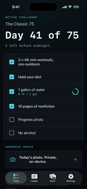 Hard Mode: Daily Discipline screenshot 1