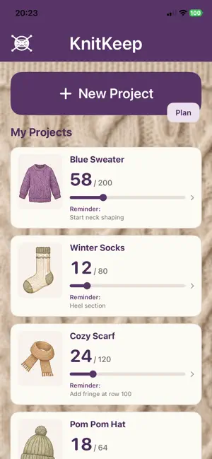 KnitKeep Row Counter screenshot 1