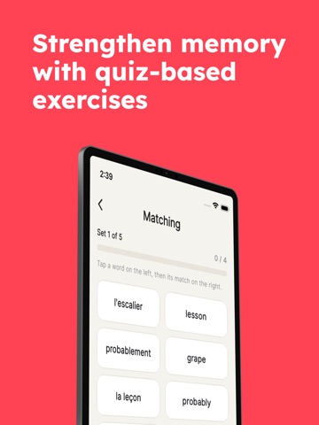 Learn French Words Daily iPad screenshot