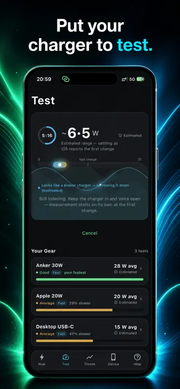 Volra: Battery & Charger Test screenshot 2 of 6