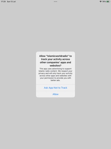 Islamic World Radio iPad screenshot