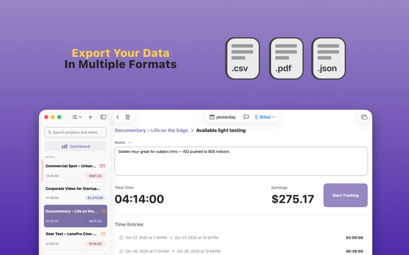 TimeBill – Invoice Maker screenshot