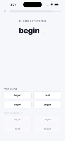 Irregular Verbs: 3 Forms Screenshot 3 of 4