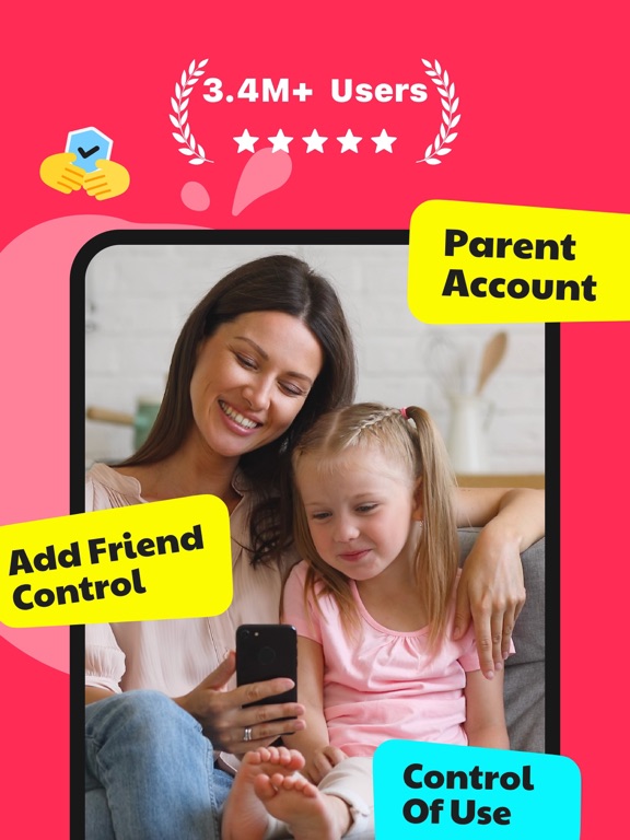 JusTalk Kids - Safe Messenger iPad screenshot 1 - Social Networking app