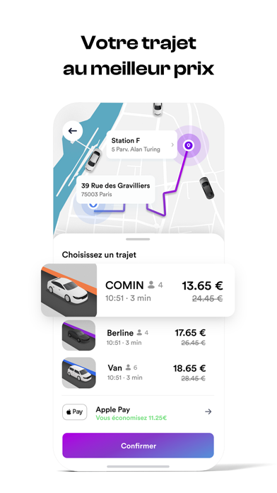 Screenshot #3 pour COMIN : Commandez un trajet