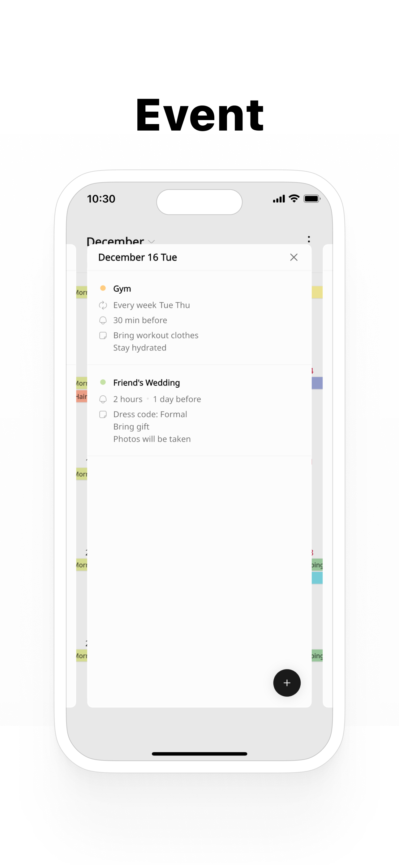 Simple Calendar・Schedule app screenshot 2