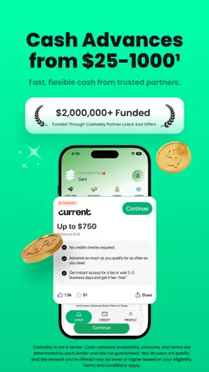 Cashably: Cash Advance, Credit screenshot 1