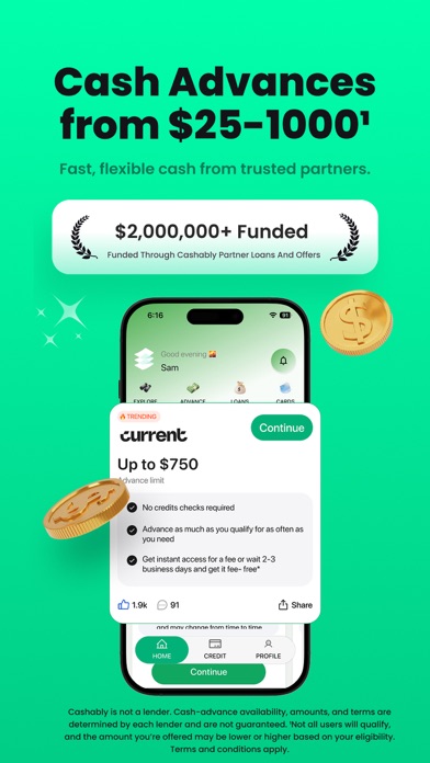 Cashably: Cash Advance, Credit 스크린샷 1
