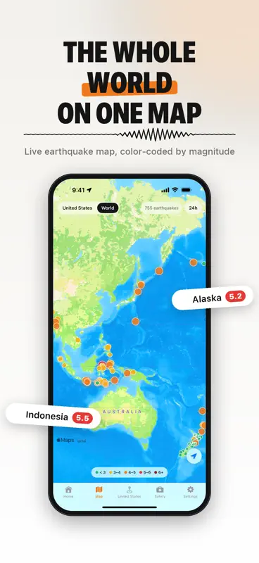Earthquake Alerts & Tracker screenshot 5 of 8