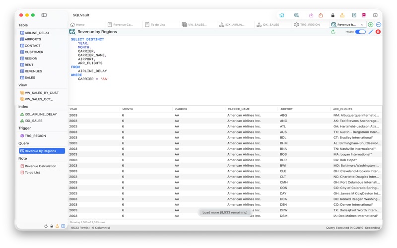 SQLVault screenshot