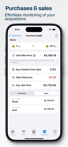 Precious Metals Manager Screenshot 2 of 10
