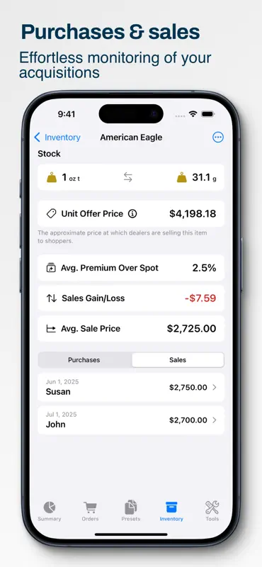 Precious Metals Manager screenshot 2 of 10