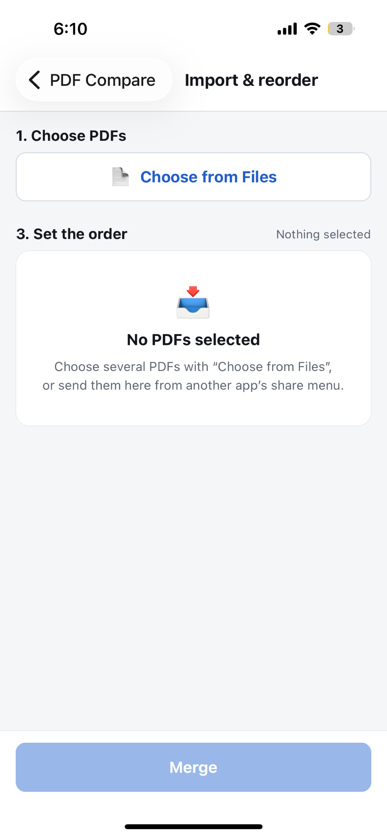 Screenshot 3 of PDF Compare - Merge & Jump