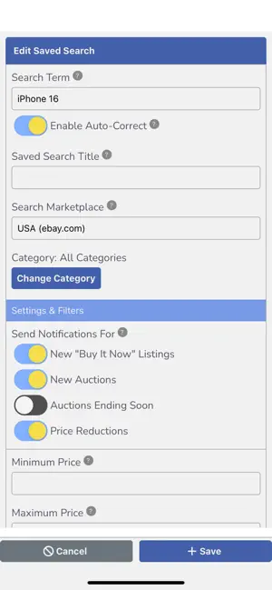 Flippah-Search Alerts For eBay screenshot 3