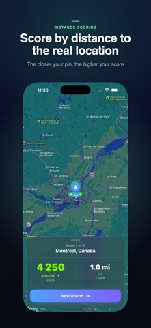 GeoExplorer AI: Map Guess Game iPhone screenshot