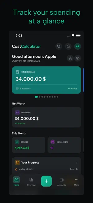 CostCalculator.App screenshot 1