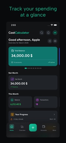 CostCalculator.App Screenshot 1 of 3