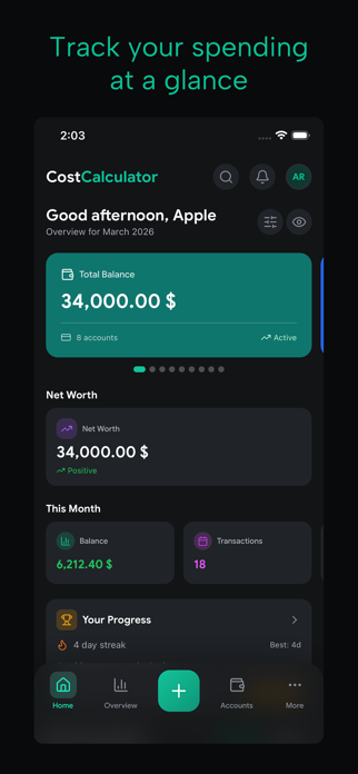 CostCalculator.App Screenshot 1 of 3