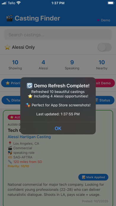 CastAlert screenshot