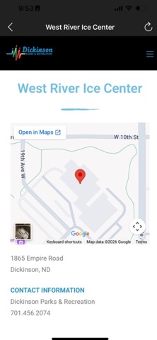 Dickinson Park District. Screenshot 3 of 4