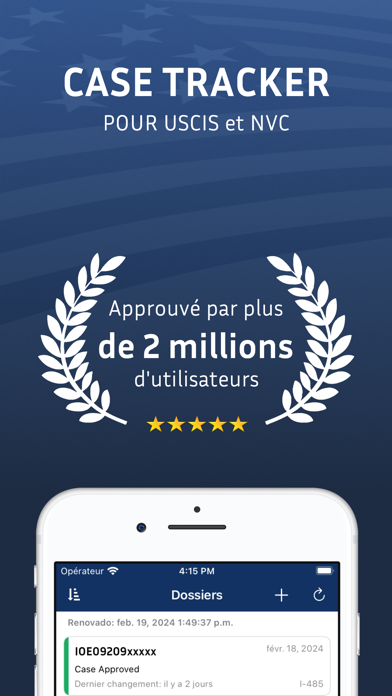 Screenshot #1 pour Case Tracker for USCIS & NVC