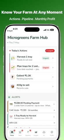 Microgreens Farm Hub screenshot