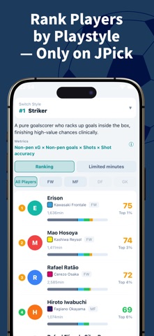 JPick: J.League Analyzed Screenshot 9 of 9