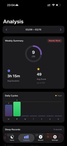 R90 sleep assistant iPhone screenshot