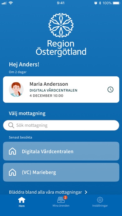 Din Vård Region Östergötland iPhone screenshot 1