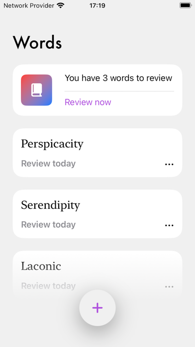 Lexicon - Word Flashcards Screenshot